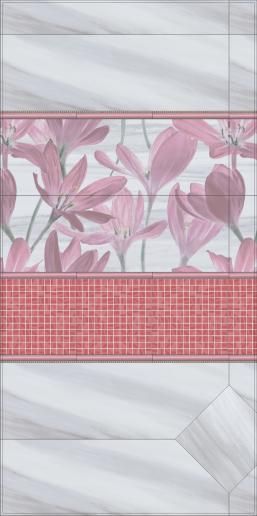 Бордюр 30х2,5 розовый SPA008R