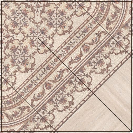 Ступень фронтальная Kerama Marazzi 40,2х34 Пантеон беж светлый SG157100R\GR