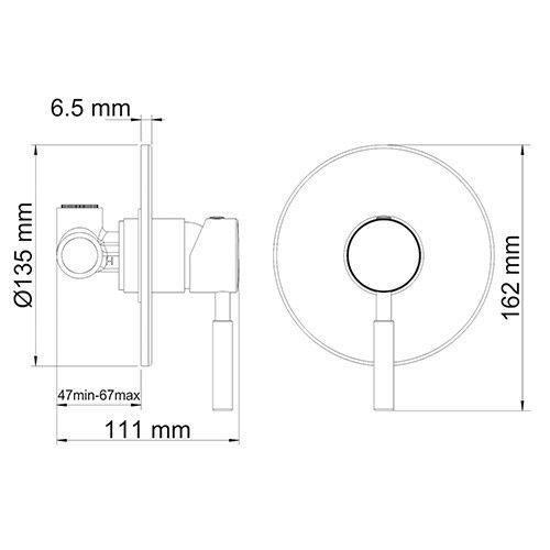 Смеситель для душа WasserKRAFT Wern 4200, 4251