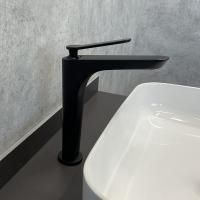 Смеситель Comforty для раковины, картридж 35 мм, черный матовый, FC088B-CMT