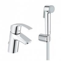 Смеситель для раковины Grohe Eurosmart New с гигиеническим душем, хром, 23124002
