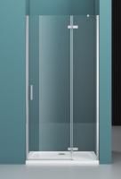 Душевая дверь BelBagno 1200x1950, прозрачное стекло, хромированный профиль, правая, KRAFT-B-12-60/60