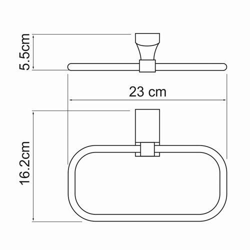 Держатель полотенец WasserKRAFT Exter K-5200, K-5260