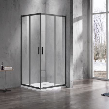 Душевая кабина Azario 900*900*2000, БЕЗ ПОДДОНА, черный, AZ-ND1142 900 Блек