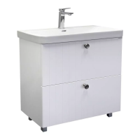 Тумба с раковиной Comforty Истра-80Н, с рак.Comforty CF19595BX-80, ясень белёный, 00-00022363CF