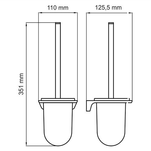 Щетка для унитаза WasserKRAFT Wiese K-8900, K-8927
