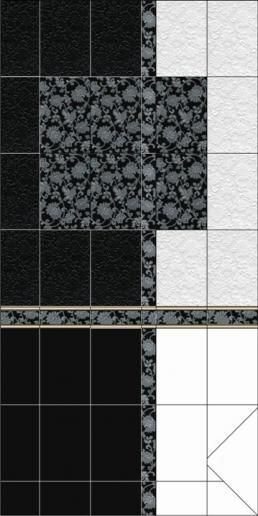 Плитка керамическая Kerama Marazzi Аджанта цветы белый 20х30 8216