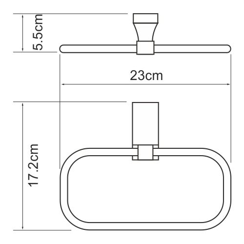 Держатель полотенец WasserKRAFT Lopau K-6000, K-6060