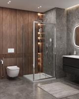Душевая кабина Cezares 80*100 см, профиль хром, MOLVENO-AHF-31-100/80-C-CR-IV