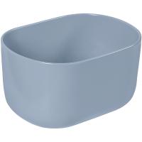 Раковина SantiLine 455*350*250, накладная, голубой матовый, SL-1113BM