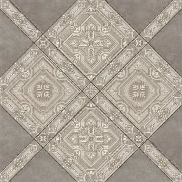 Керамогранит Kerama Marazzi Пьяцца серый светлый мат, 3452