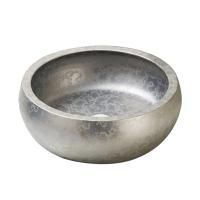 Раковина SantiLine 435*435*130, накладная без перелива, серебро, SL-7003