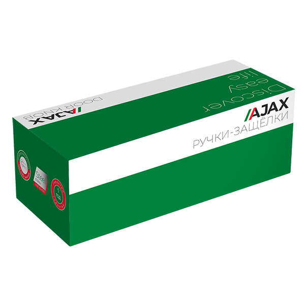 Ручка защелка Ajax DK682 CP-BK (6082 CP-B) (фик.) хром