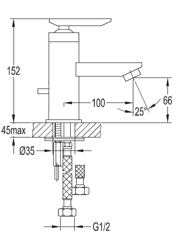 Смеситель для раковины Cezares SIESTA-F-LS-01, SIESTA-F-LS-01-W0
