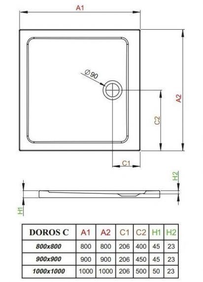 Душевой поддон Radaway Doros