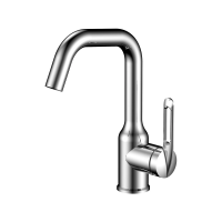 Смеситель для раковины Haiba HB10825, (гайка), поворотный излив, хром
