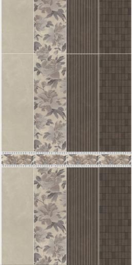 Плитка настенная Kerama Marazzi Низида 25х75 беж структура 12097R N