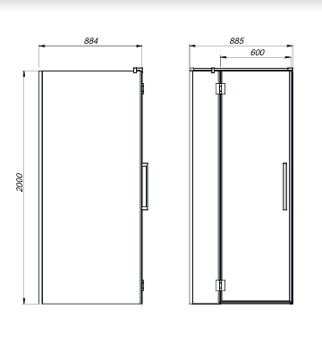 Душевая кабина Mirsant Скайлайн / SkyLine 90*90, (с дугами и аксессуарами), УТ000111887