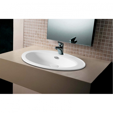 Раковина Azario 56,5*47,5*18 встраеваемая, белый, AZ-T808