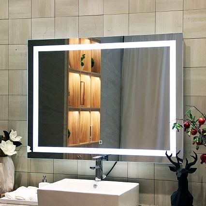 Зеркало Silver Mirrors Livia 100х80 см сенсорный выключатель, двойной подогрев, ФР-00002240