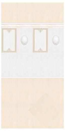 Декор Kerama Marazzi Камея 12х16 овал OBA003