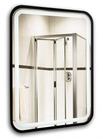 Зеркало Azario Мальта-лофт 600*800 сенсор выкл, рама пластик, LED-00002353