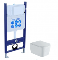 Комплект Aquatek SET ЛИБРА N KDI21(рама AQUATEK Standard INS-0000012 с клавишей KDI-0000021 и крепеж