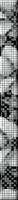Бордюр Cersanit стеклянный Блэк энд Вайт (Black&White) 4х44, bw7h231