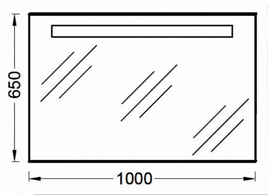 Зеркало с подсветкой Jacob Delafon Parallel, 100 см, EB1416-NF