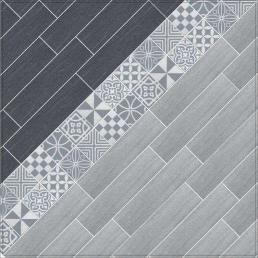 Вставка Kerama Marazzi Амальфи орнамент коричневый 9,9х9,9 STG\A408\1266