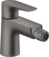 Смеситель для биде Hansgrohe Talis E с донным клапаном, шлифованный черный хром, 71720340