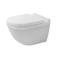 Унитаз подвесной Duravit Starck 3 безободковый, с креплением Durafix, цвет белый, 2527090000