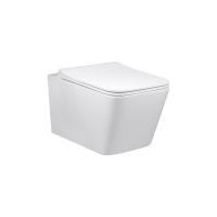 Унитаз подвесной Vincea Q-Line, с сиденьем slimsoft close, Rimless, белый, VT1-12