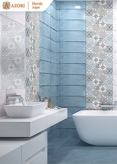 Керамическая плитка настенная Azori NUVOLA LIGHT 20,1*50,5, 506601201