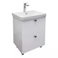 Тумба с раковиной Comforty Истра-60Н, с рак.Comforty CF19595BX-60, ясень белёный, 00-00022488CF