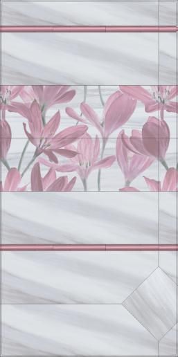 Бордюр 30х2,5 розовый SPA008R