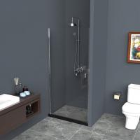 Душевая дверь BelBagno 700x1950, прозрачное стекло, хромированный профиль, UNO-B-1-70-C-Cr