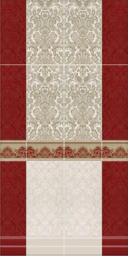 Бордюр Kerama Marazzi Даниэли красный 30х14,5 HGD\C103\11109R