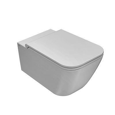 Унитаз подвесной Globo Stone, с системой скрытого крепежа, белый, STS07.BI