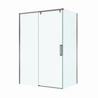 Душевая кабина BelBagno 140*100 см, профиль оружейная сталь, SOFT_CLOSE-1-AH-1-140/100-C-GM
