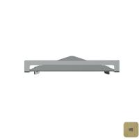 Полка угловая Almar 21.6x21.6 см, латунь брашированная PVD
