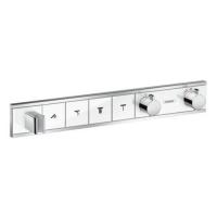 Смеситель для душа Hansgrohe RainSelect, термостатический, хром/белый, 15357400