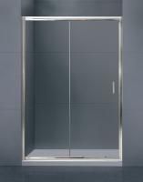Душевая дверь BelBagno Uno 125*185, прозрачное стекло, хромированный профиль, UNO-BF-1-125-C-Cr