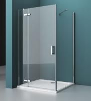 Душевая кабина BelBagno Kraft 1000x800x1950, прозрач стекло, хром левый, KRAFT-AH-12-100/80-C-Cr-L