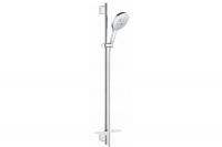 Душевой гарнитур Grohe RainShower SmartActive 150: круглый ручной душ, душевая штанга 900 мм, полочк