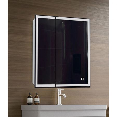 Зеркало-шкаф Azario Минио 700*800 1П с подсветкой, ВЛДСП, CS00075843