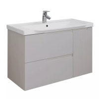 Тумба с раковиной Comforty Сидней-100, с рак,Comforty CF188057-100, серый шёлк, 00-00022768CF