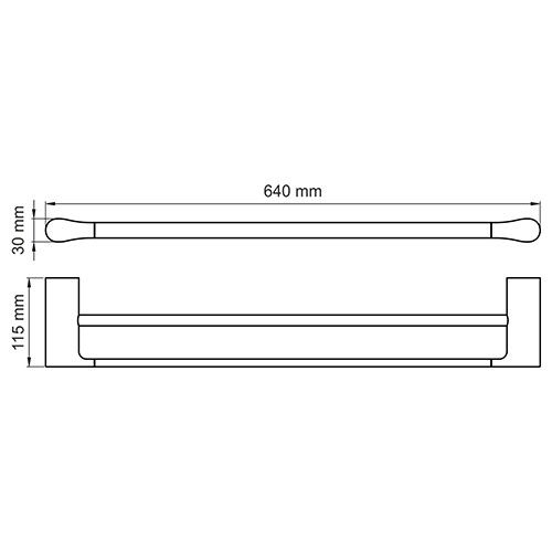 Держатель полотенец WasserKRAFT Glan K-5100, K-5140