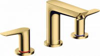 Смеситель для раковины Hansgrohe Talis E, со сливным гарнитуром, полированное золото, 71733990