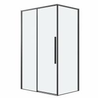 Душевая кабина Grossman Galaxy 140х70х195 раздвижная, черный матовый, стекло прозрачное